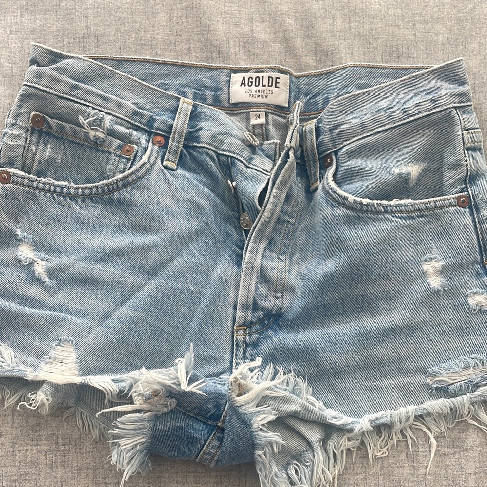 AGOLDE denim shorts